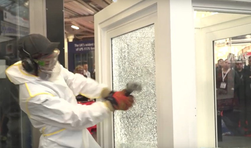 Selectaglaze secondary glazing withstanding an attack during testing – LPS1175