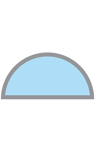 Selectaglaze secondary glazing full radius head - fixed light