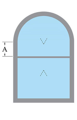 Selectaglaze secondary glazing full radius head - vertical sliders