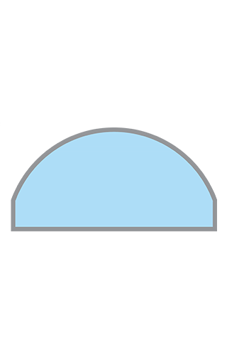 Selectaglaze secondary glazing segmented radius head - demountable fixed light