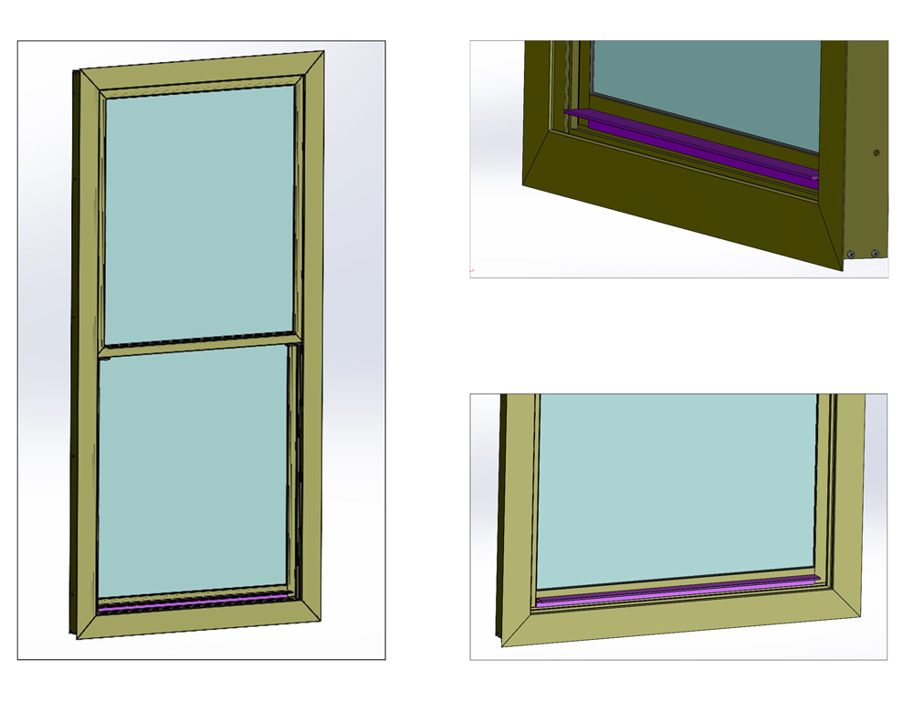 3D Model image of handle in development for Series 91