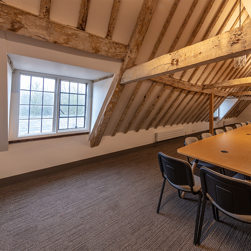 Thermal upgrades to a meeting room at Belton Stables with Selectaglaze secondary glazing Series 10 horizontal slider