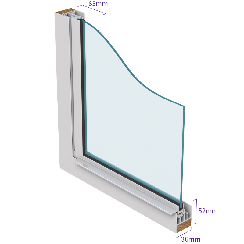 Isometric of the Selectaglaze Series 31 lift out unit