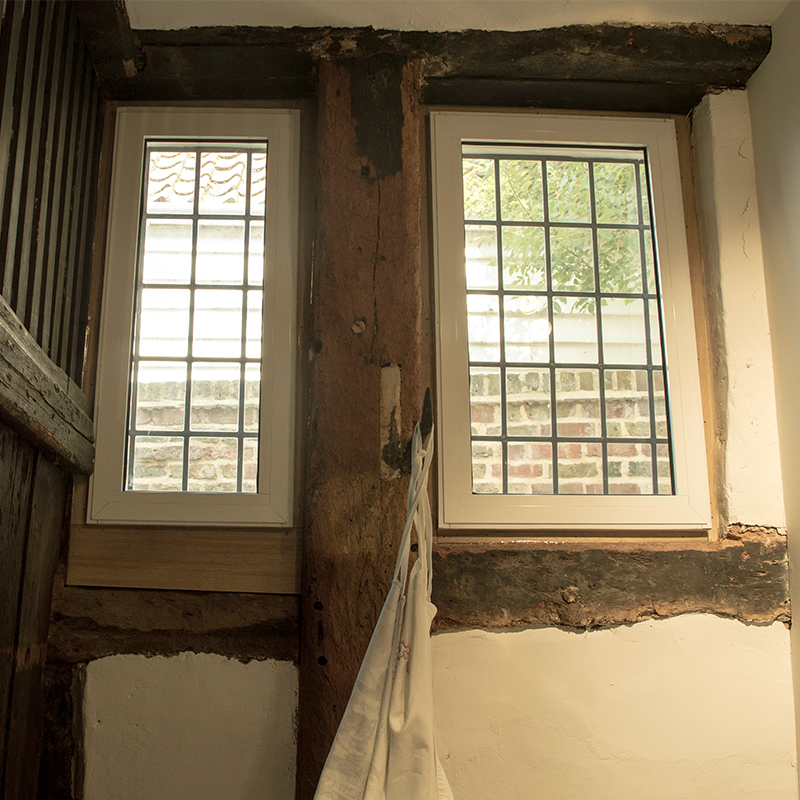 2 series 40 half hour fire fixed units at the grade II Listed Whitehall museum, Cheam