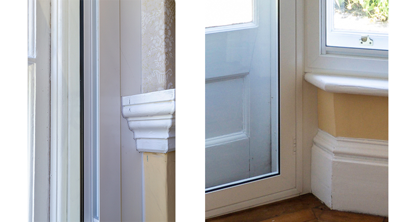 Skirting and dado rail detail