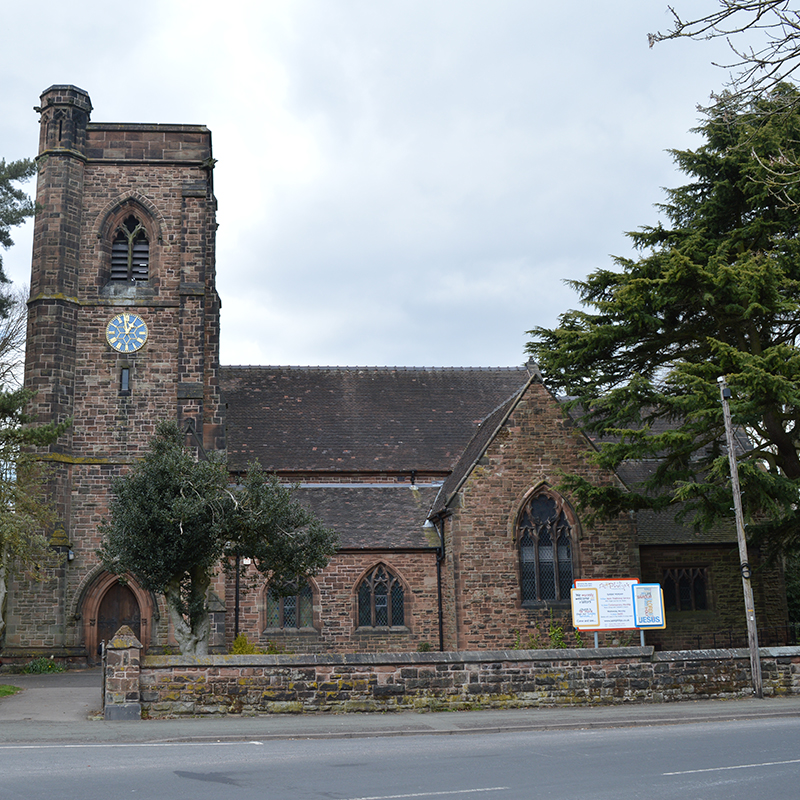 External view of St Philips Church in Penn Fields, Wolverhampton