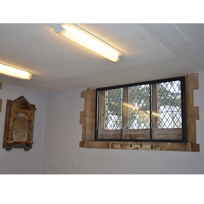 St Philips Church Series 10 3 pane secondary glazing for acoustic insulation