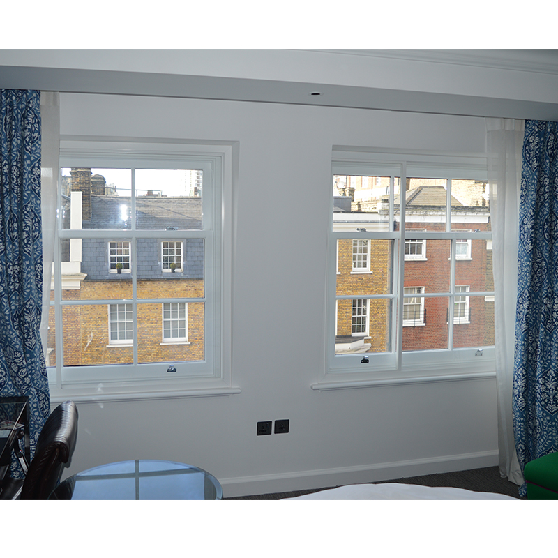 Secondary double glazing for lower heating bills in The Arch Hotel London