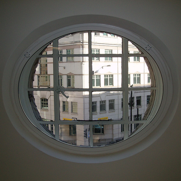 Three centred curved ellipse secondary glazing Kings House