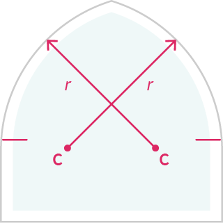 two centred curve - gothic arched secondary glazing